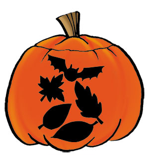 Leaves Pumpkin Design